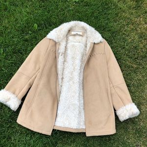 Women’s Liz Claiborne faux fur lined coat